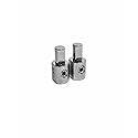 Droppin HZ Car Audio Pair of 1/0 0 Gauge to 1/0 0 Gauge Amp Input Reducers - Heavy Duty Aluminum Material for Reliable Audio Connections - Compact