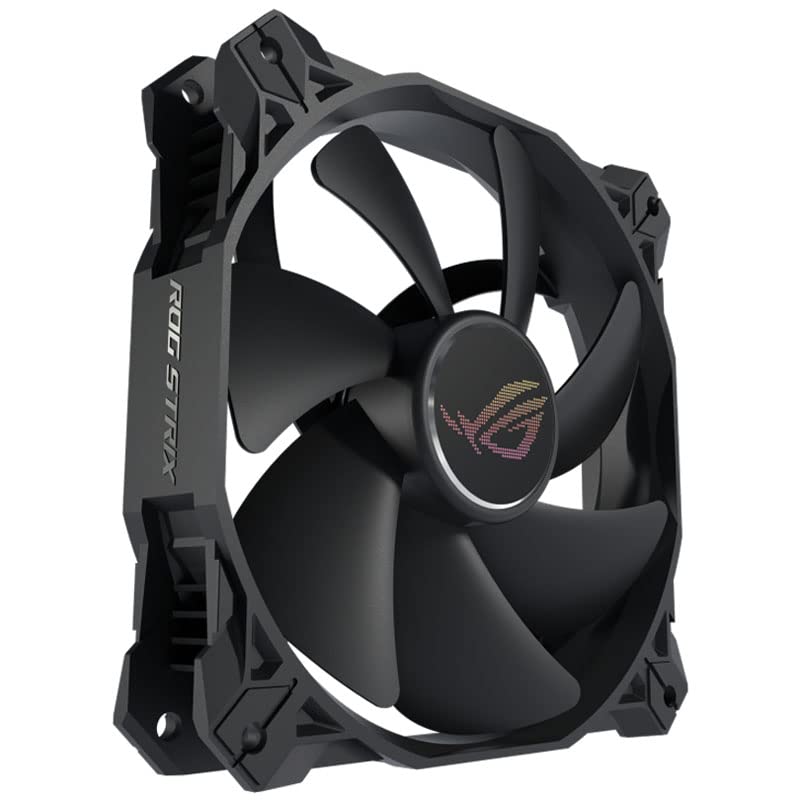 ASUS ROG Strix XF120 Whisper-Quiet, 4-pin PWM Fan for PC Cases, Radiators or CPU Cooling (120mm, up to 400,000 Hours lifespan, Magnetic-Levitation