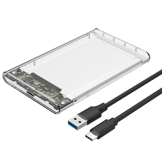 Reletech 2.5” Type-C External Hard Drive Enclosure USB C 3.1 Gen2 6Gbps to SATA III 7/9.5mm External HDD/SSD Case Tool Free Support UASP Up to 4TB