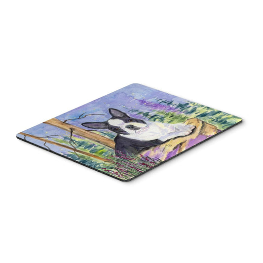 Caroline's Treasures SS8638MP Boston Terrier Mouse Pad, Hot Pad or Trivet for Home Office Gaming Working Computers Laptop Mouse Mat,Washable Large