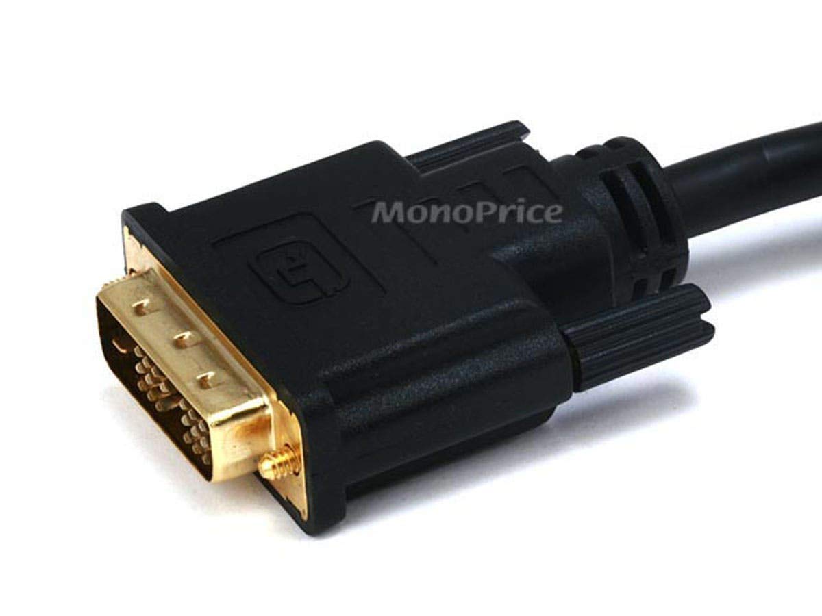 Monoprice High Speed HDMI to Adapter DVI Cable with Ferrite Cores - 1080p Resolution, x.v.Color, 28AWG, 3 Feet, Black