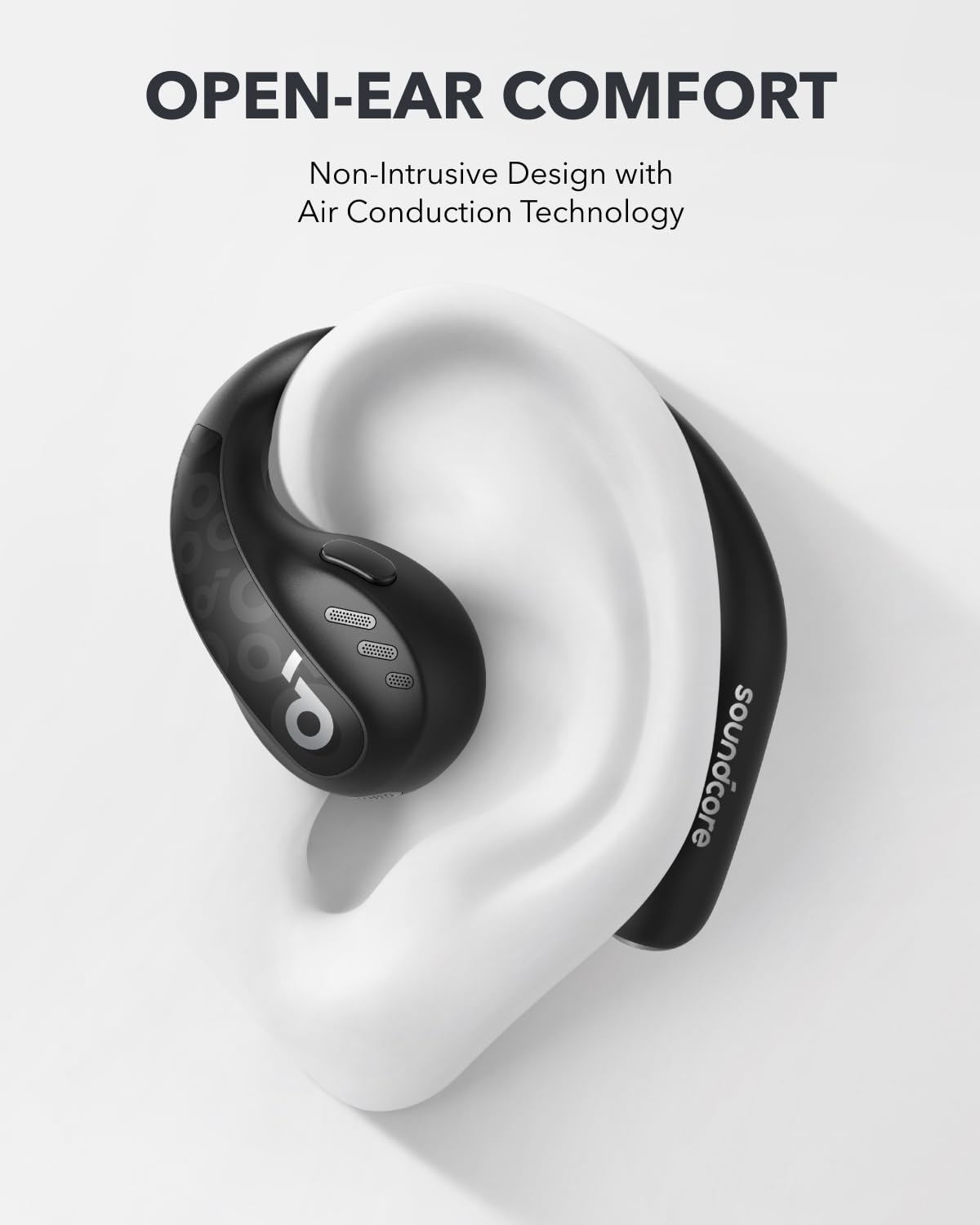 Soundcore by Anker AeroFit Pro Open-Ear Headphones, Ultra Comfort, Secure Fit, Ergonomic Design, Rich Sound with LDAC, Bluetooth 5.3, IPX5