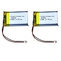 Octelect 2PCS lipo Polymer Lithium Battery 472540 3.7V 500mAh Lithium Battery for Smart Digital Products