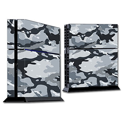 MightySkins Skin Compatible with Sony PS4 Console - Gray Camouflage | Protective, Durable, and Unique Vinyl Decal wrap Cover | Easy to Apply, Remove