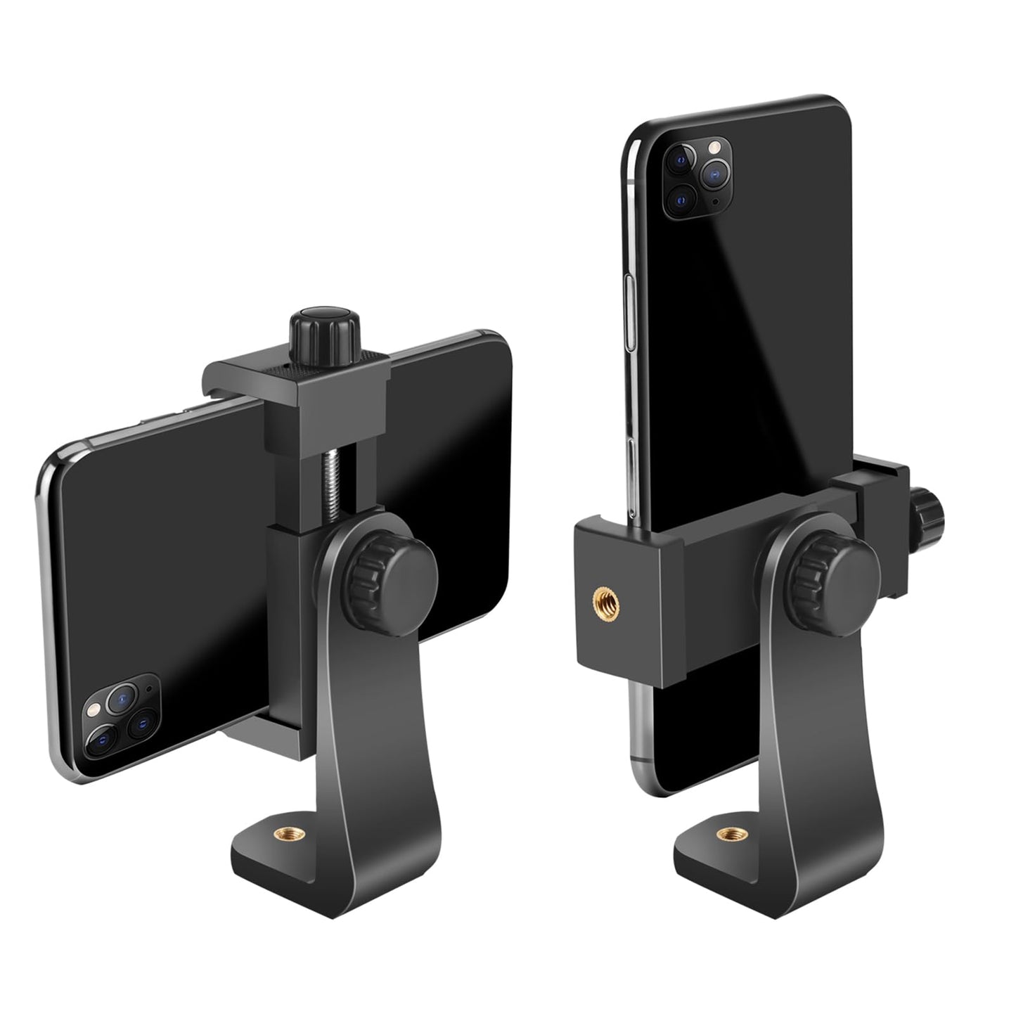 SharingMoment Premium Smartphone Holder/Vertical and Horizontal Tripod Mount Adapter Rotatable Bracket with 1/4 inch Screw/Adjustable Clip for iPhone