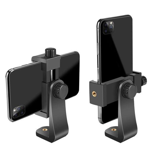SharingMoment Premium Smartphone Holder/Vertical and Horizontal Tripod Mount Adapter Rotatable Bracket with 1/4 inch Screw/Adjustable Clip for iPhone