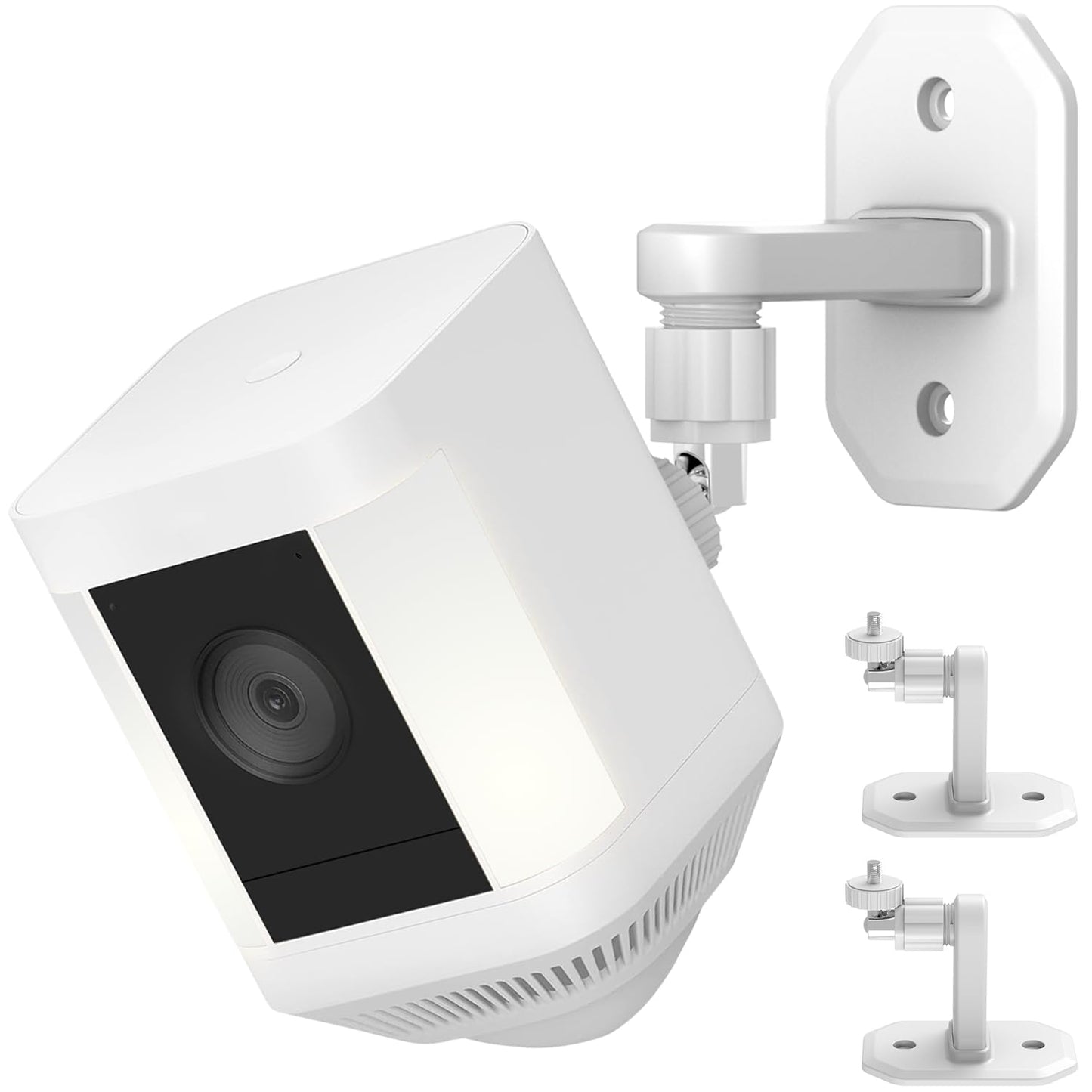 2 Pack Adjustable Wall Mount for Ring Spotlight Cam Battery and Ring Spotlight Cam Plus/Pro (Battery),360° Rotation, Indoor/Outdoor Bracket for Ring
