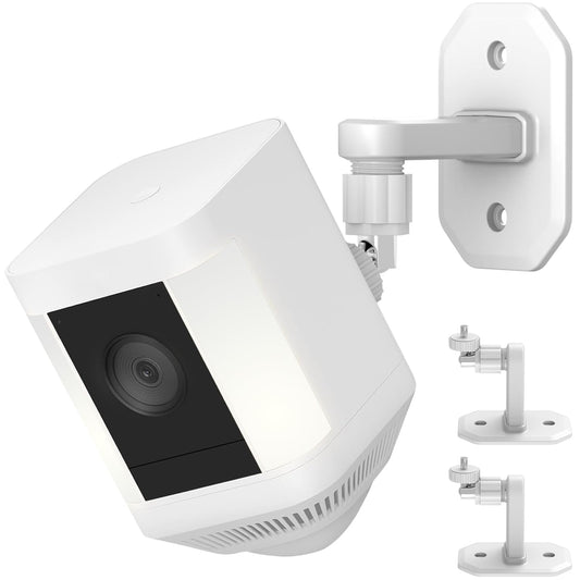 2 Pack Adjustable Wall Mount for Ring Spotlight Cam Battery and Ring Spotlight Cam Plus/Pro (Battery),360° Rotation, Indoor/Outdoor Bracket for Ring