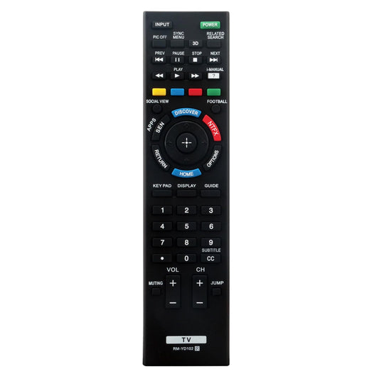 New RM-YD102 Replaced Remote fit for Sony 3D Smart LCD LED HDTV KDL-50W790B KDL50W790B KDL-50W800B KDL50W800B KDL-55W790B KDL55W790B KDL-55W800B