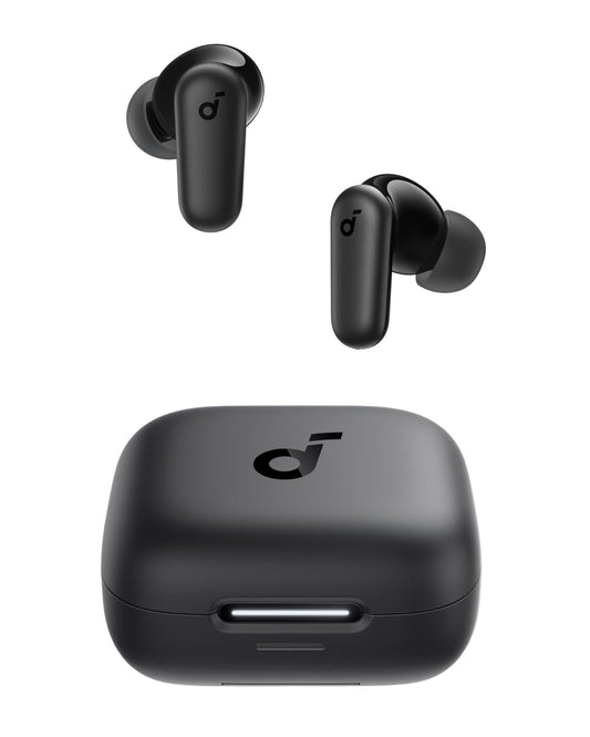 Soundcore P30i by Anker Noise Cancelling Earbuds, Strong and Smart Noise Cancelling, Powerful Bass, 45H Playtime, 2-in-1 Case and Phone Stand, IP54