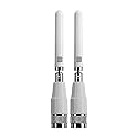 Bolton Dart WiFi Antenna 2-Pack | Monopole | Dual-Band 2.4/5.8-7.125 GHz | RP-SMA M Connector | Omnidirectional | Compact, Rotatable, Hinged Design |