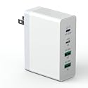 sccvee USB C Charger 140W GaN, 100W Laptop Power Adapter Fast Charger Block, 4-Port Charging Station USB C Power Adapte Compatible with MacBook