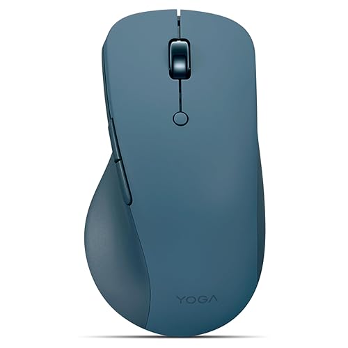 Lenovo Yoga Pro Mouse, Bluetooth, USB-C Rechargable, Dual Mode Bluetooth, 6 Button, Right Handed Design, Ergonomic Design, Programmable Buttons, 2-Way