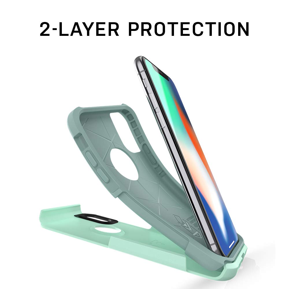 OtterBox iPhone XR Commuter Series Case - BESPOKE WAY (BLAZER BLUE/STORMY SEAS BLUE), Slim & Tough, Pocket-Friendly, with Port Protection