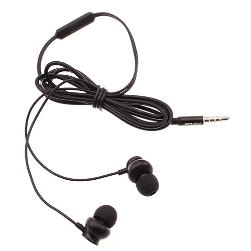 Wired Earphones Hi-Fi Sound Headphones Compatible with Boost Mobile Summit Flip/Cricket Debut Flex Flip, Handsfree Mic Headset Metal Earbuds in-Ear…