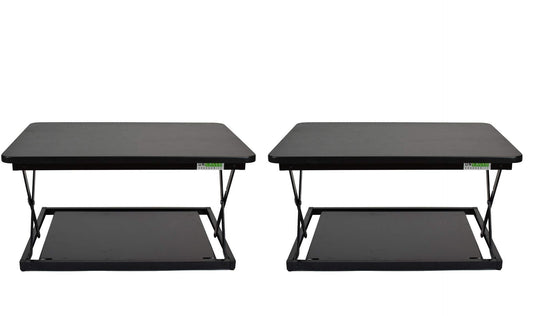 Uncaged Ergonomics CHANGEdesk Mini - Affordable Height Adjustable Stand Up Desk Conversion and Laptop Standing Desk Converter (2 Pack | Black)