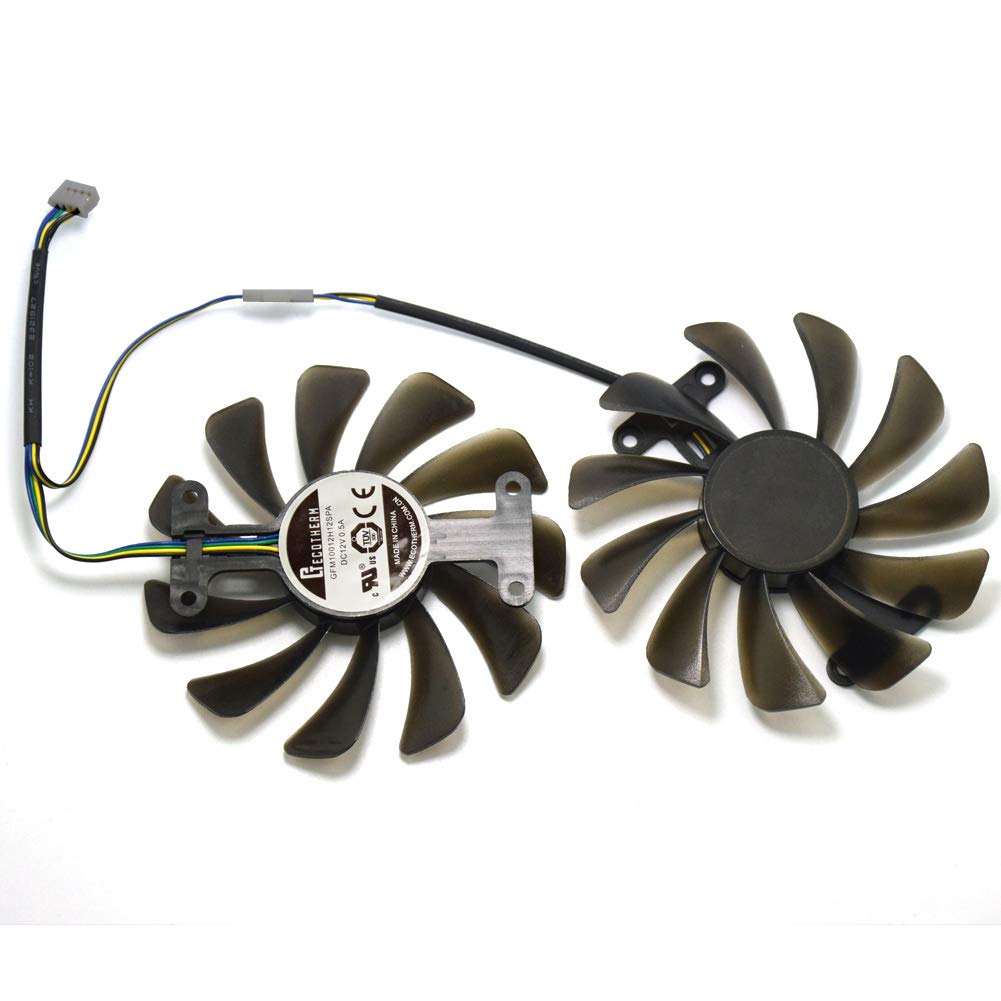 inRobert GFM10012H12SPA 12V 0.5A 95mm 4Pin Video Card Fan Replacement for ZOTAC GTX 1080 AMP Edition Graphics Card