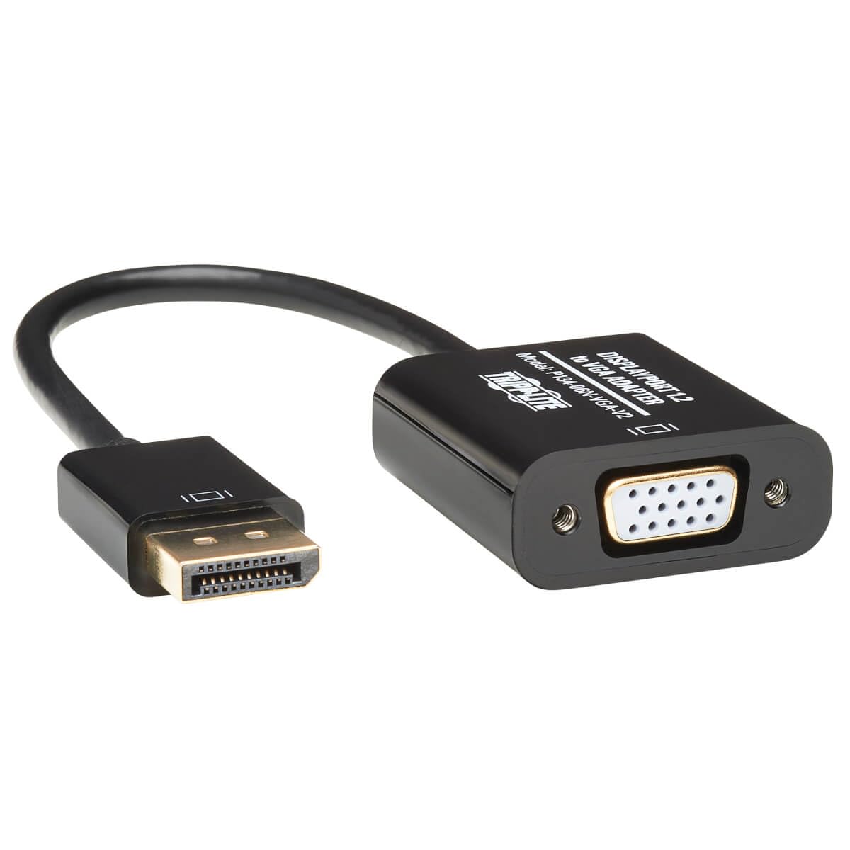 Tripp Lite Eaton Tripp Lite DisplayPort to VGA Adapter Cable Active Converter, Displayport 1.2, DP to VGA, 6 inches / 15.2 Centimeters, 3-Year