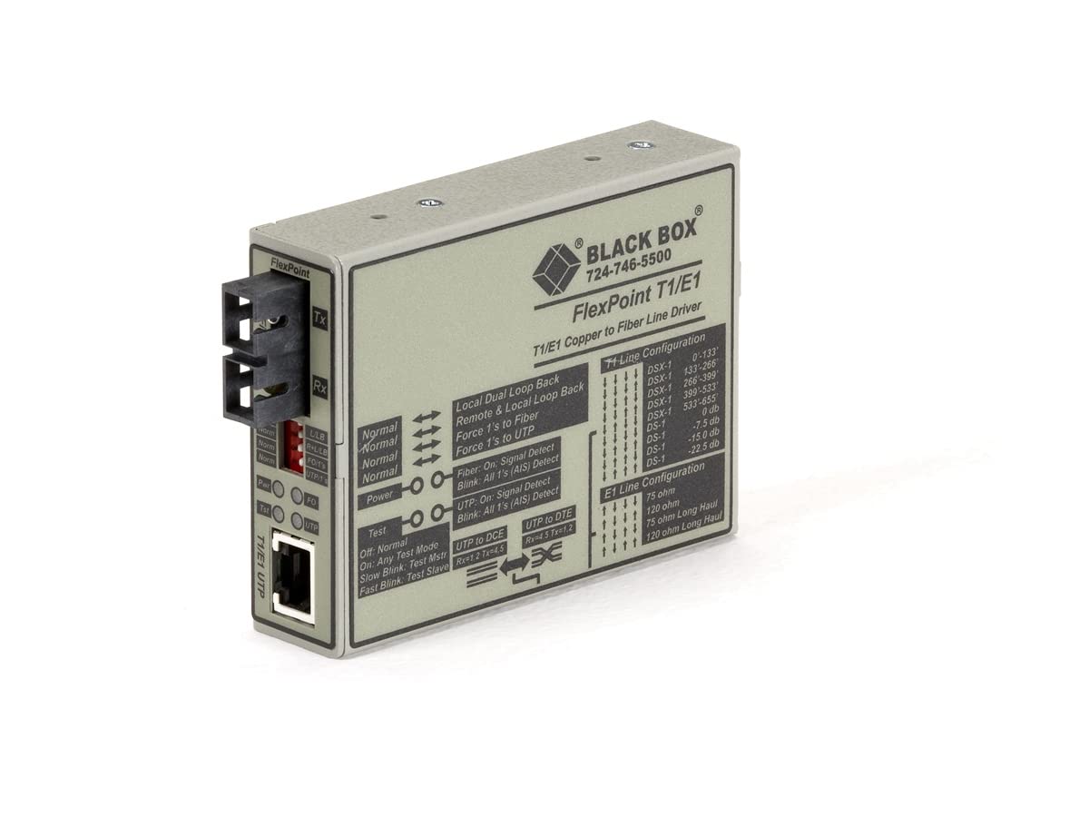 Black Box MGD T1/E1 MED CNV T1/E1 COP SM 28KM SC