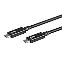 Monoprice USB Type-C to Type-C 3.1 Gen 2 Cable - 10Gbps, 5 Amp, 30AWG, 1.6 Feet, Black - Essential Series