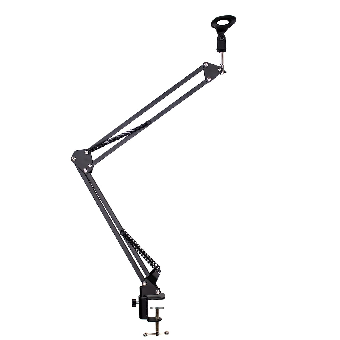 ChromaCast Pro Series 28" Scissors Arm Adjustable Microphone Desk Stand with Boom Suspension, Includes Mic Clip (CC-SDMIC-STAND-28)