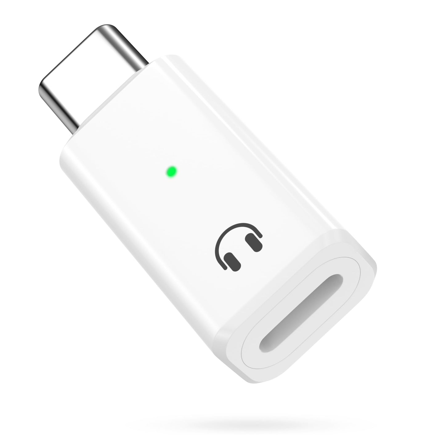 MoKo Lightning to USB-C Audio Adapter - Not for Microphones/Charging/Data Transfer, USB C Male to Female Lightning Headphone Earphone Adapter