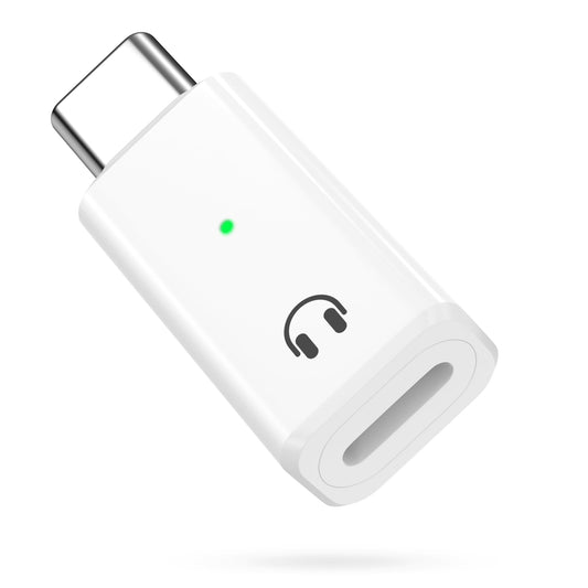 MoKo Lightning to USB-C Audio Adapter - Not for Microphones/Charging/Data Transfer, USB C Male to Female Lightning Headphone Earphone Adapter
