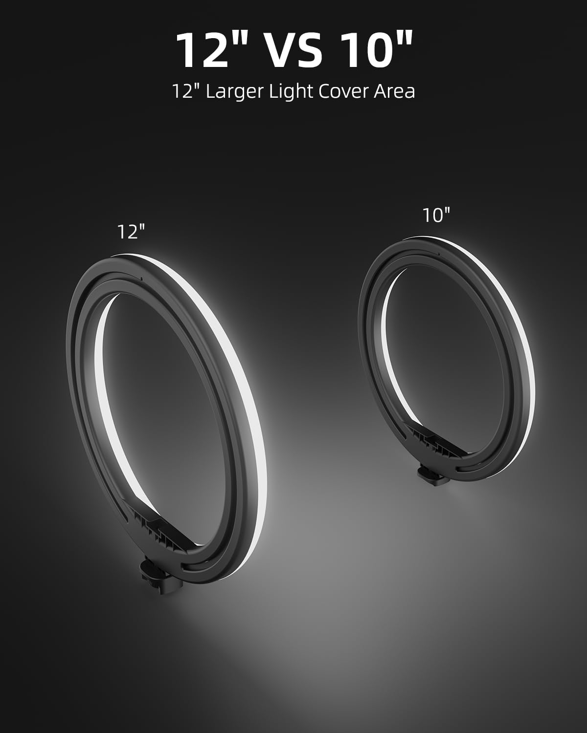 TODI 12" Ring Light with 63" extendable Tripod Stand, Selfie RingLight with Phone Holder and Selfie Remote, 2-in-1 Dimmable LED Ring Light for Makeup