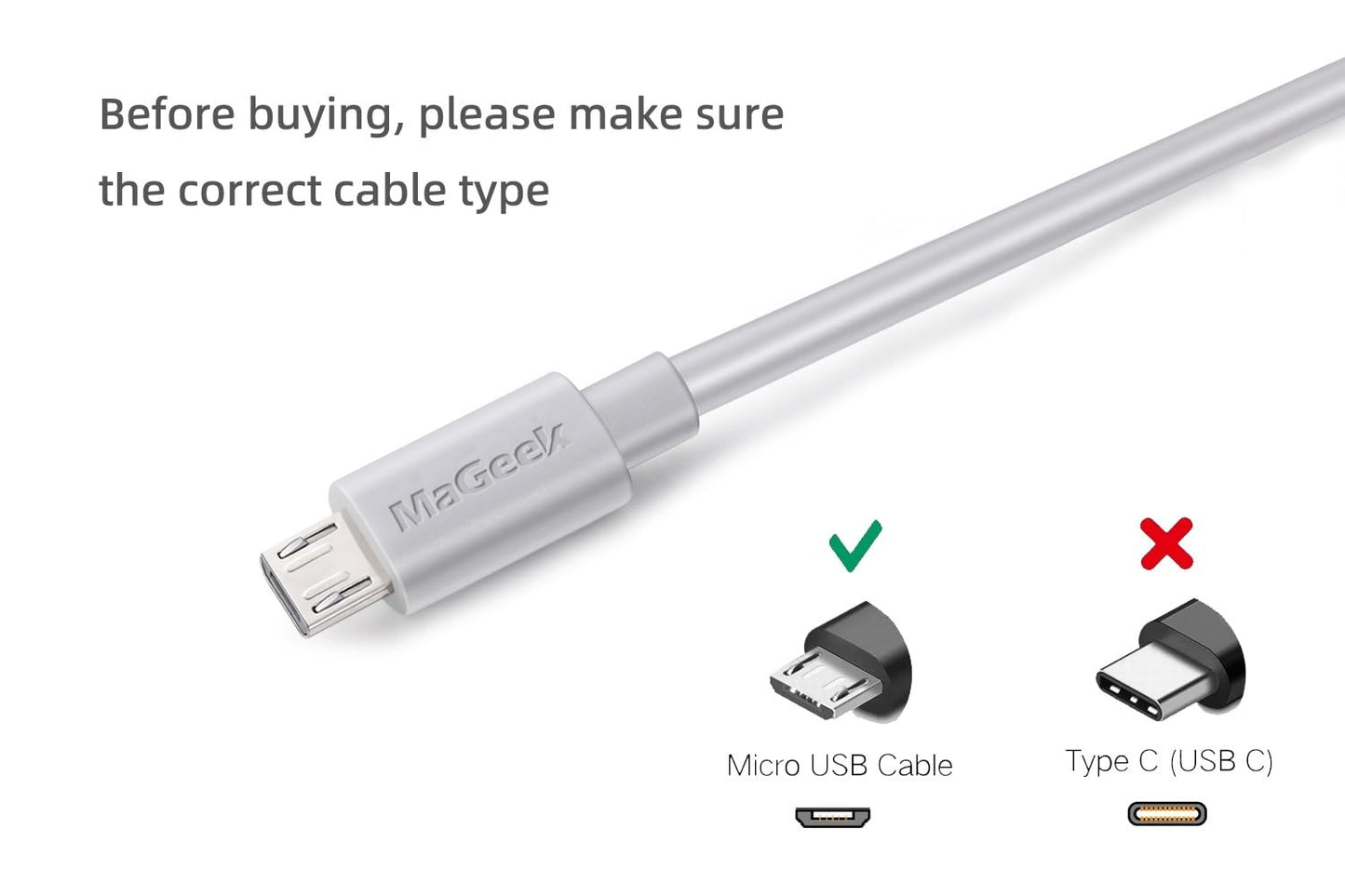 MaGeek 10ft / 3.0m Premium Extra Long Micro USB Cable High Speed USB 2.0 A Male to Micro B for Samsung, HTC, Sony,Motorola,LG, Google, Nokia and More