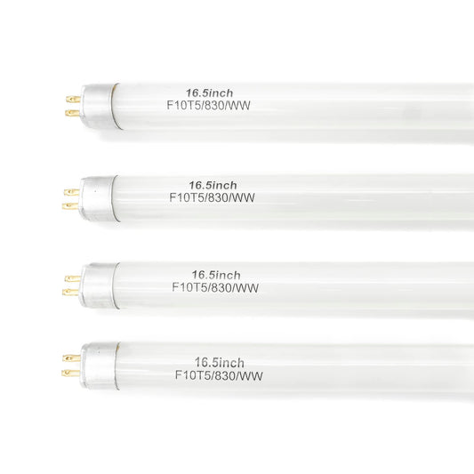 Konideke 16 Inches F10T5 Replacement Bulb Compatible Jasco T5 10 Watt Warm White 3000K F10T5/830 Fluorescent Tube for Counter and Cabinet Fixture 4