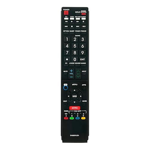 GA890WJSA Replace Remote Control fit for Sharp TV LC70C6500 LC70C6500U LC70C7500 LC70C7500U LC70LE640 LC70LE640U LC70LE650 LC70LE650U LC70LE750