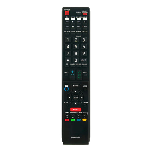 GA890WJSA Replace Remote Control fit for Sharp TV LC70C6500 LC70C6500U LC70C7500 LC70C7500U LC70LE640 LC70LE640U LC70LE650 LC70LE650U LC70LE750
