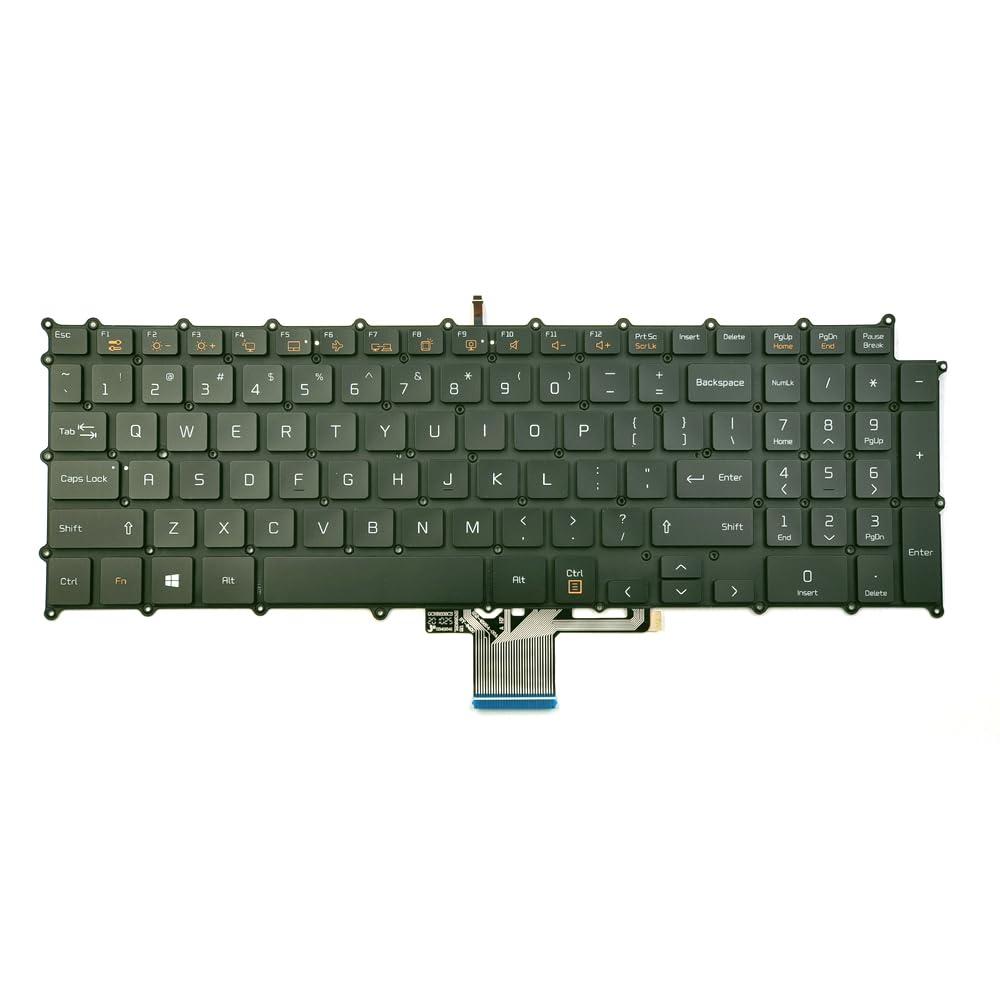 KGIGIBE Replacement Keyboard for LG Gram 17Z90N 17Z90N-V 17Z90N-N 17U70P 17U70P-P 17UD70P 17Z90N-R.AAC8U1 Laptop US Black with Backlit