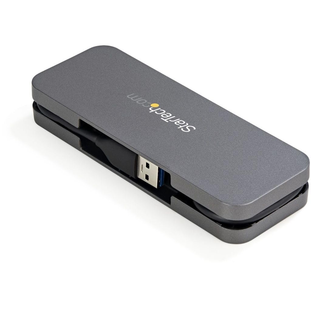 Startech 4 Port USB 3.0 Hub - USB-A to 4X USB-A - SuperSpeed 5Gbps Portable USB 3.1 Gen 1 Type-A Hub - USB Bus Powered - Laptop/Desktop USB Hub