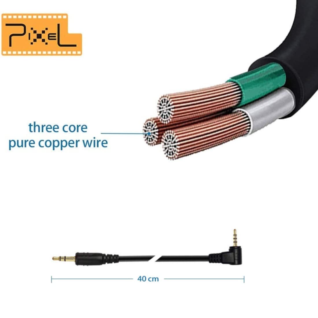 GFSHOP Camera Shutter Connecting Cable Cord 3.5mm-L1 Camera Connecting Plug for Panasonic and Leica Cameras for Pixel Shutter Remote Control