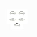BUELEC CAN DB9 120ohm Adapter 5-Pack - CAN Bus DB9 Male to Female Terminal Connector with High-Precision 120 Ohm Resistance (Accuracy 0.001) PIN2 PIN7