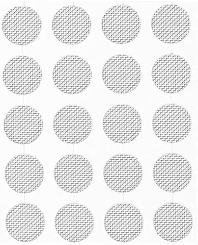 Myuiao 20 Pcs/Set Silver Earbuds Filters - Earbud and in-Ear Headphones Earphone Mesh, Earbud and in-Ear Headphones Protective Filters (4mm)