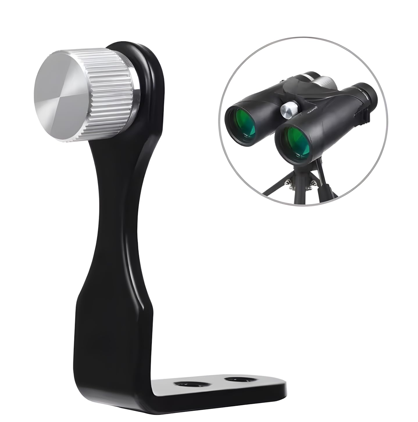 Universal L-Type Metal Binocular Tripod Adapter 1/4" Thread Telescope Tripod Plate Mount