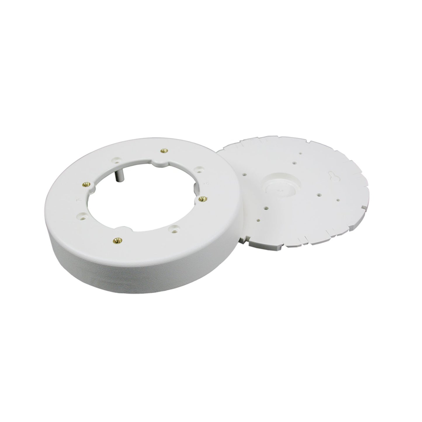Legrand Wiremold NM4 Nonmetallic Plastic Raceway for Extending Power, Circular Fixture Box, Ivory (1 Pack)
