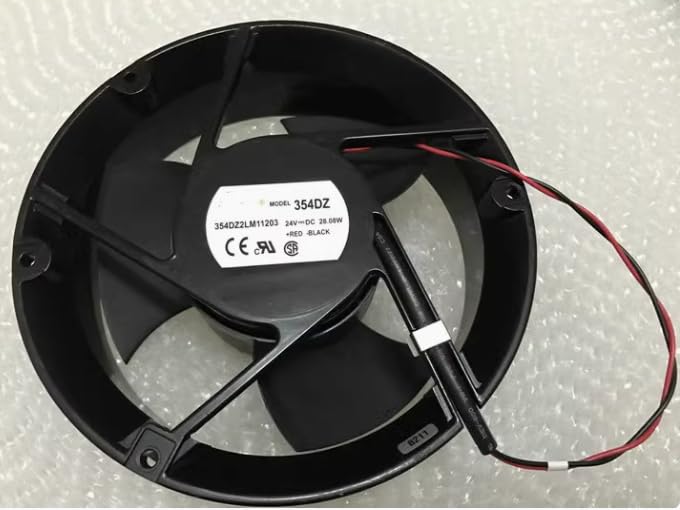 354DZ 354DZ2LM11203 DC24V 28.08W 17cm 2-Wire Full Circle Cooling Fan