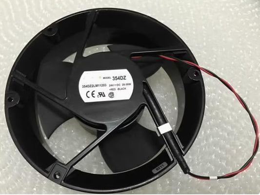 354DZ 354DZ2LM11203 DC24V 28.08W 17cm 2-Wire Full Circle Cooling Fan