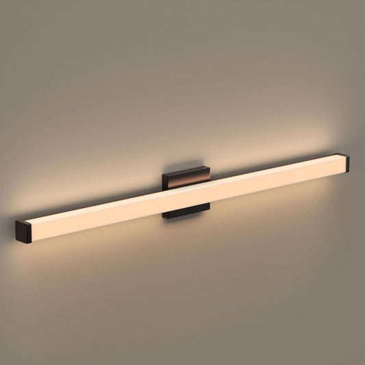LEDMyplace 25W 24-inch LED Vanity Light Fixtures Over Mirror, 3000K/4000K/5000K CCT Changeable, 1750LM, 120V, High CRI>80, Oil Rubbed Bronze, Dimmable