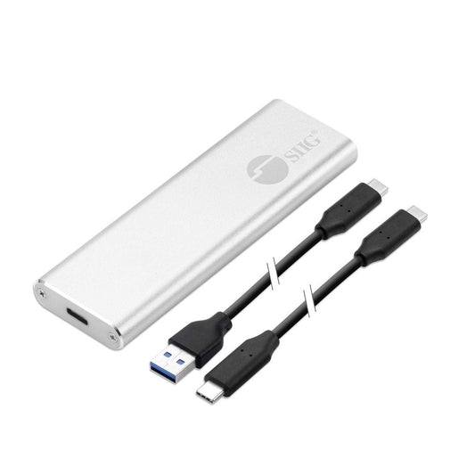 SIIG USB-C 3.2 Portable Enclosure, M.2 NVMe SSD Adapter, JU-SA0W11-S1