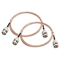 Superbat 3G HD SDI BNC Cable 3ft 100cm 75 ohm for Cameras BMCC Video Equipment Supports HD-SDI 3G-SDI 4K 8K SDI Video Cable (Straight,2Pcs)
