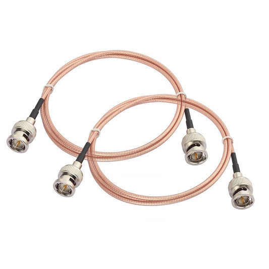 Superbat 3G HD SDI BNC Cable 3ft 100cm 75 ohm for Cameras BMCC Video Equipment Supports HD-SDI 3G-SDI 4K 8K SDI Video Cable (Straight,2Pcs)
