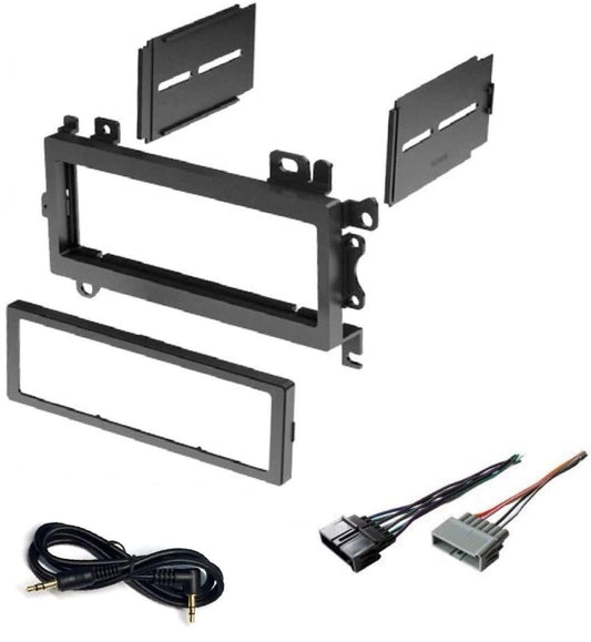 Car Stereo Dash Kit and Wire Harness for Installing a New Single Din Radio for 1997-2001 Jeep Cherokee, 1996-1998 Jeep Grand Cherokee, 1997-2002 Jeep