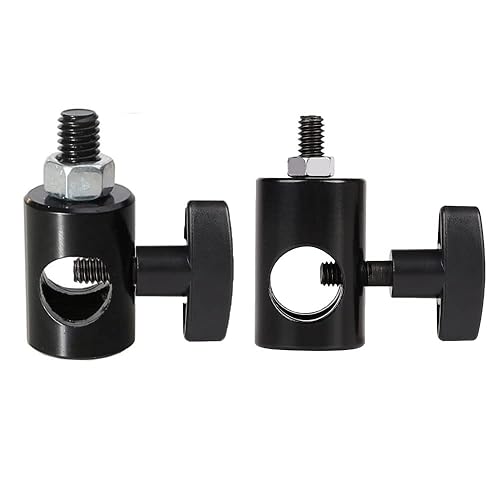 ThtRht 2 Pack Photography Light Stand to 1/4" 3/8" Thread Interface Converter Mount Screw Quick Release Adapter for Led Flash Tripod Ring Light DSLR