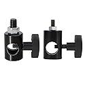ThtRht 2 Pack Photography Light Stand to 1/4" 3/8" Thread Interface Converter Mount Screw Quick Release Adapter for Led Flash Tripod Ring Light DSLR