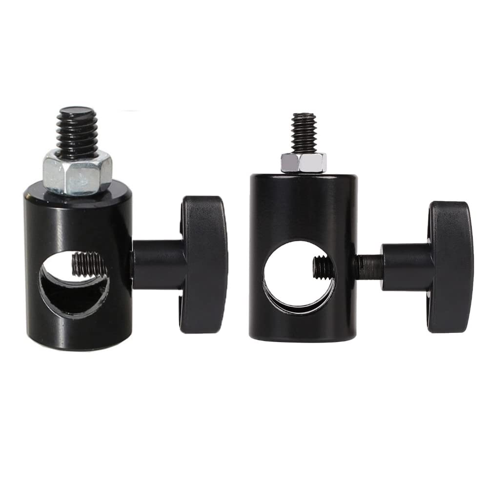 ThtRht 2 Pack Photography Light Stand to 1/4" 3/8" Thread Interface Converter Mount Screw Quick Release Adapter for Led Flash Tripod Ring Light DSLR