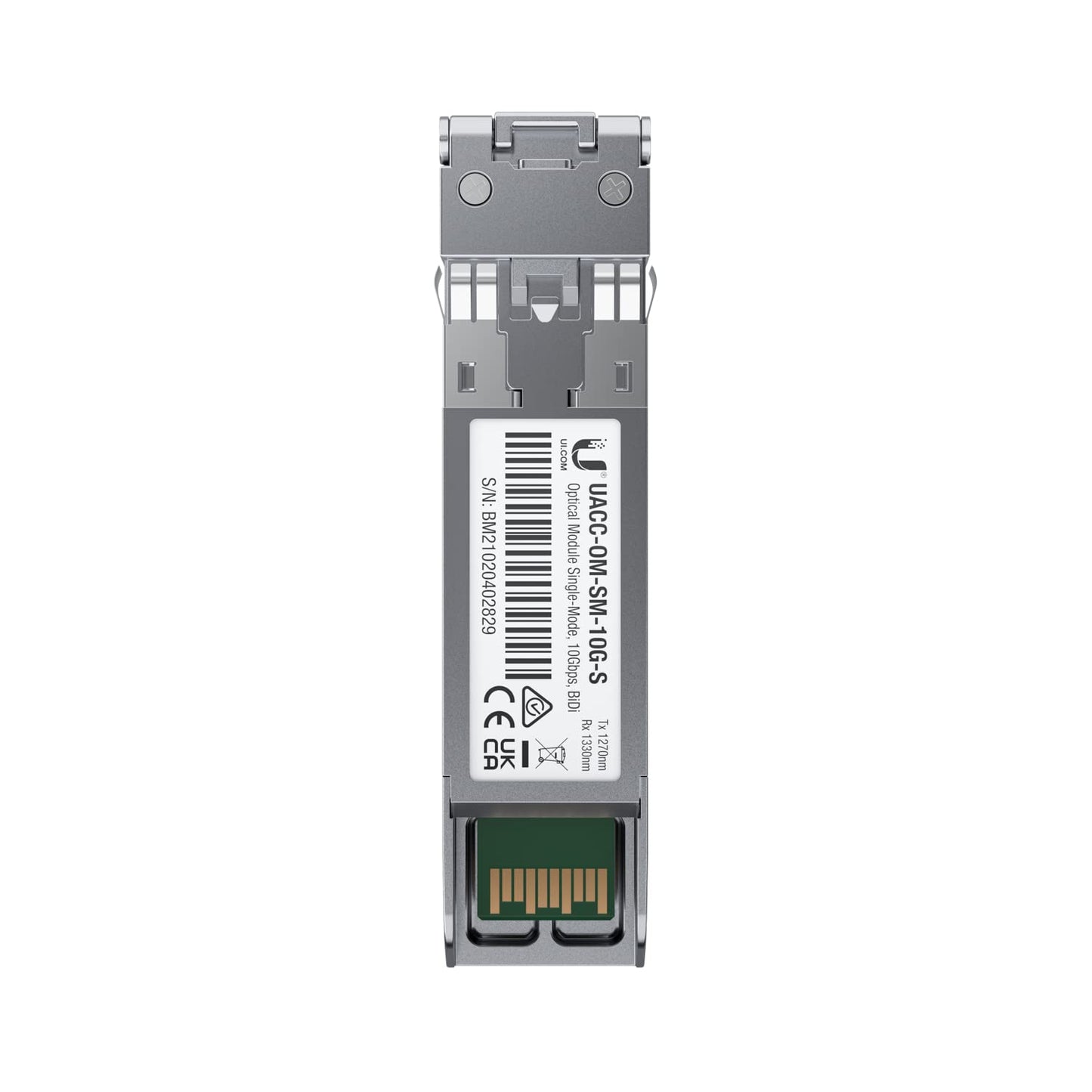 Ubiquiti Networks 10Gbps SFP+ Single-Mode U Fiber Module, 328' Cable Distance, 2x LC Connector, 2 Pack
